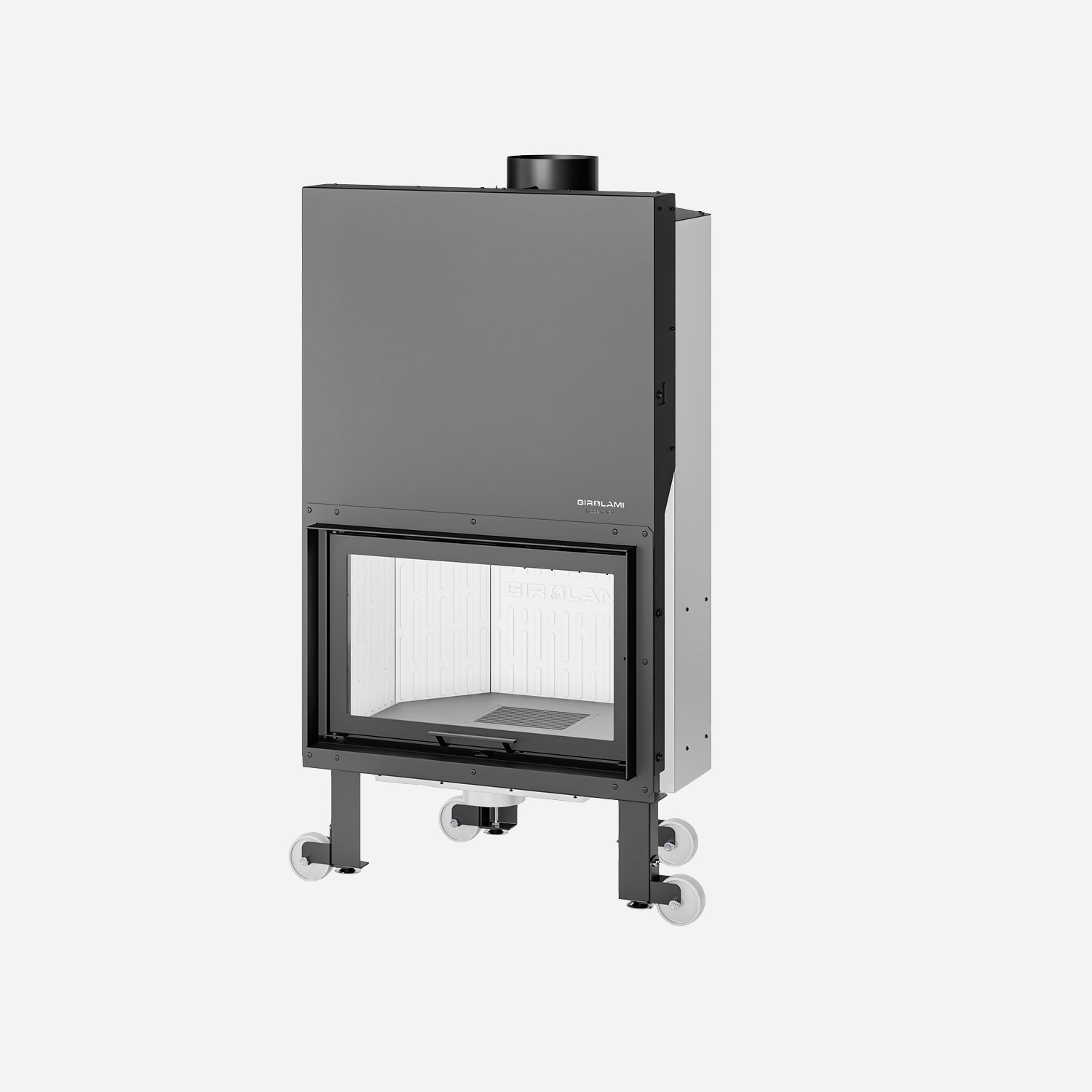 Monoblocco ad aria calda ventilata a legna Girolami